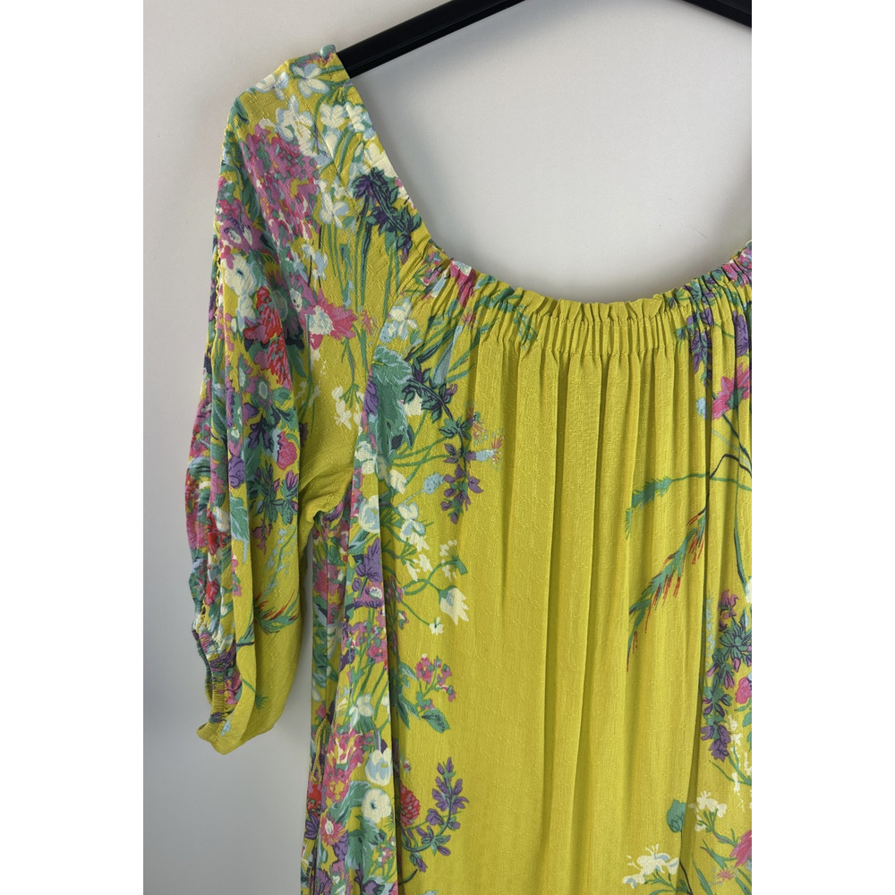 by Anthropologie Eliora Off the shoulder Floral Maxi Dress Small *Missing Belt - Picture 3 of 14